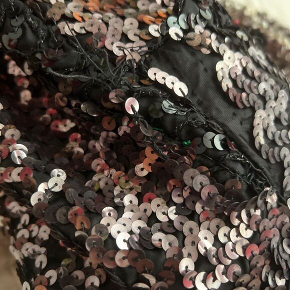 RUSSELL OF CALIFORNIA 60’s 60s Vintage Sequined Mini Shift Mod Cocktail Dress M - Picture 11 of 12